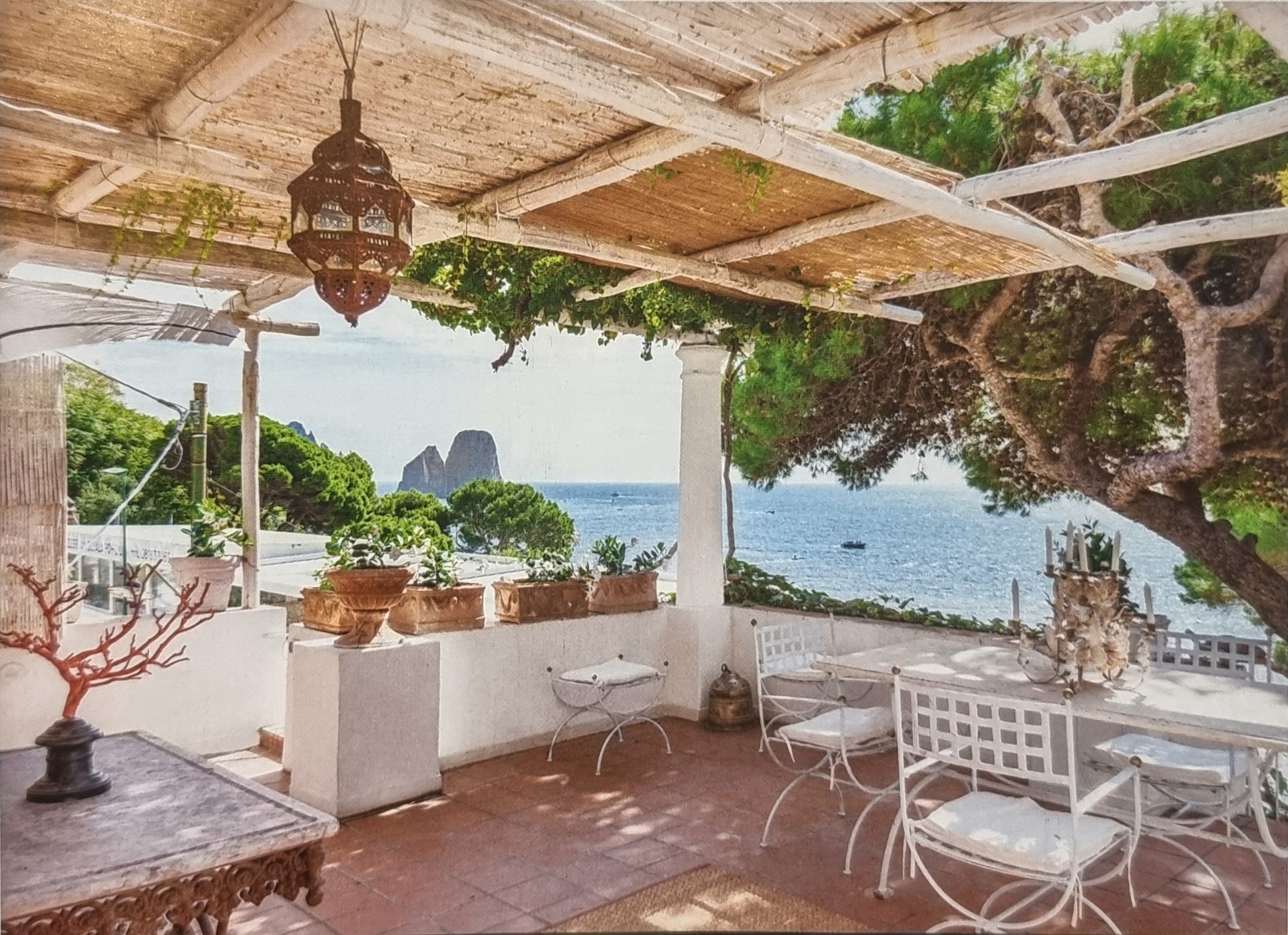 Capri, Marina Piccola – Splendida Villa con Terrazzo sui Faraglioni