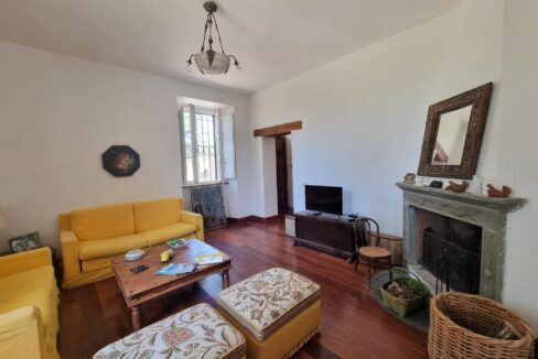 Salone con caminetto