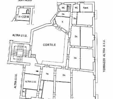 Planimetria Piazza Dante