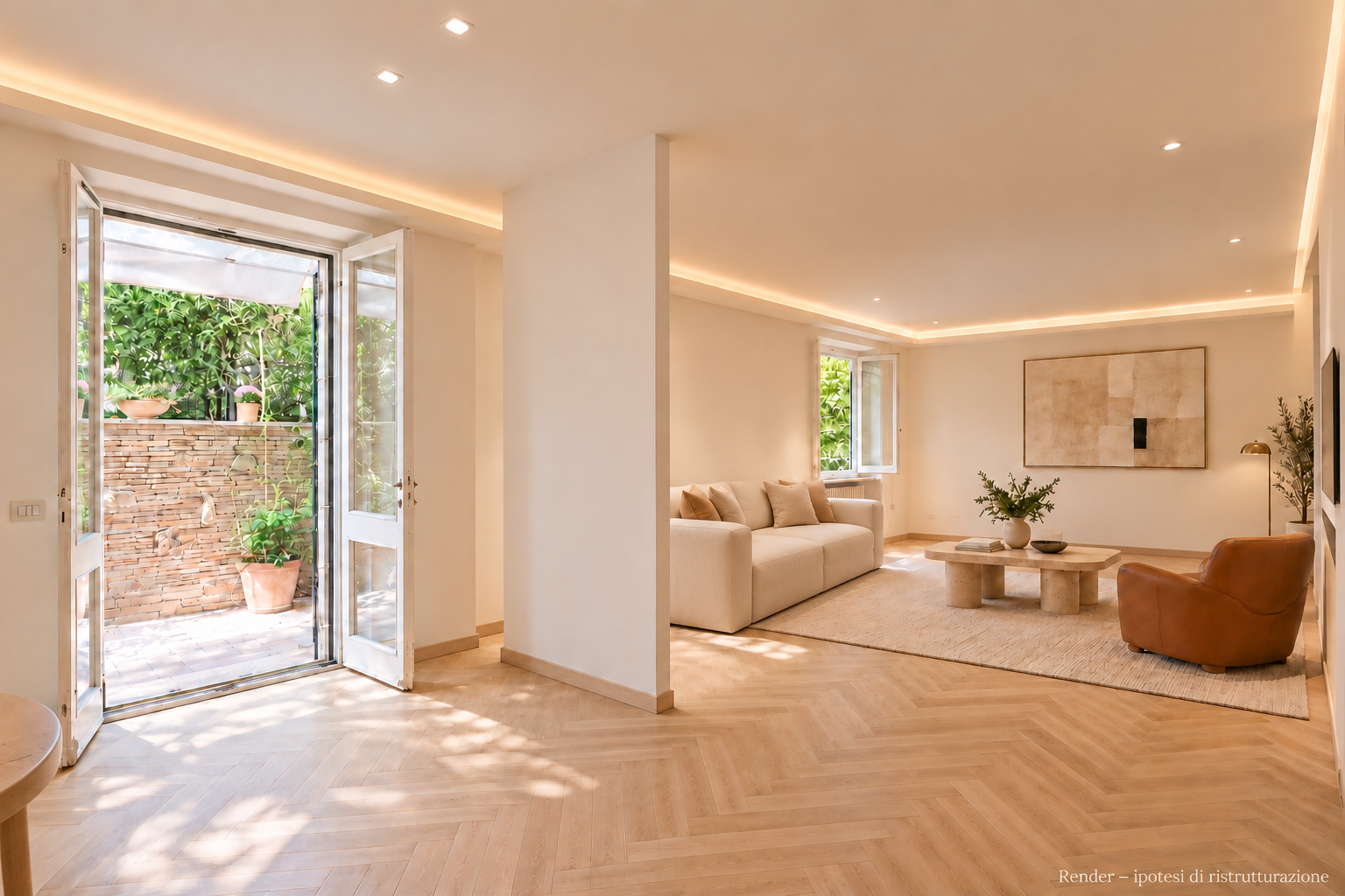 Roma, San Saba – Ampio appartamento con giardino